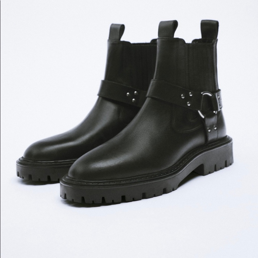 Zara biker boots